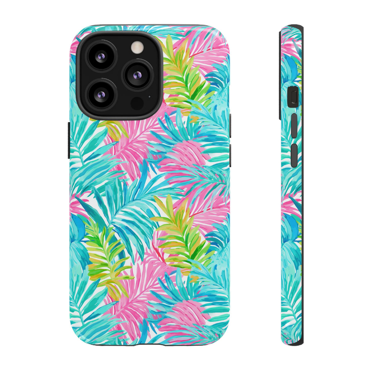 Vibrant Summer Leaves Phone Case – Colorful & Durable Summer Design