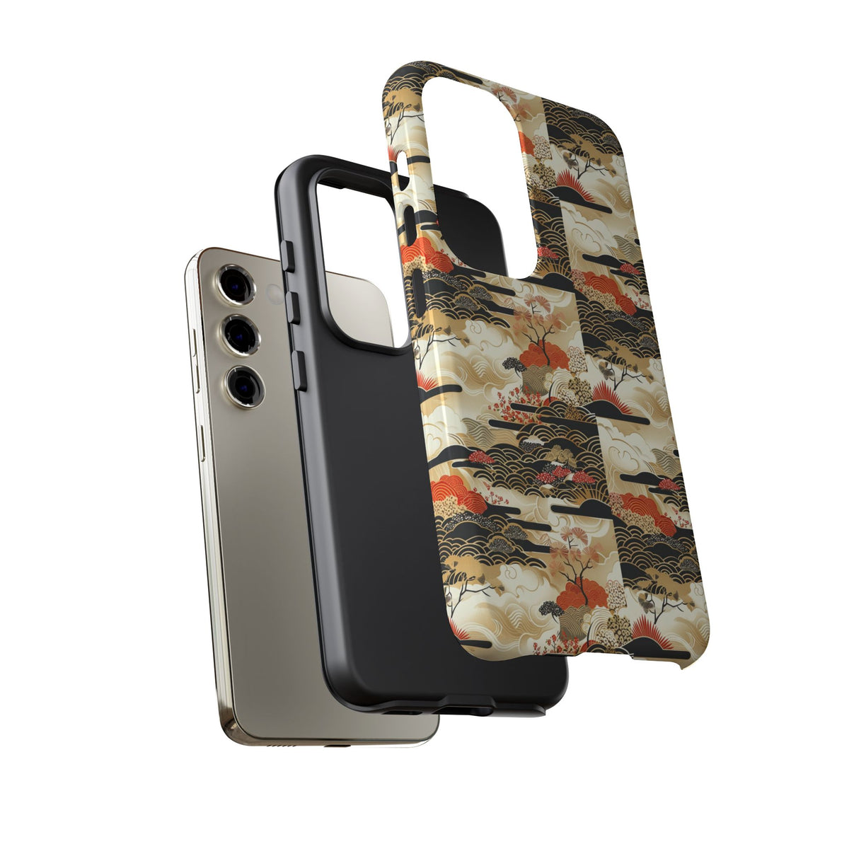 Japanese Pattern Phone Case – Elegant & Timeless Design for Your Phone 123