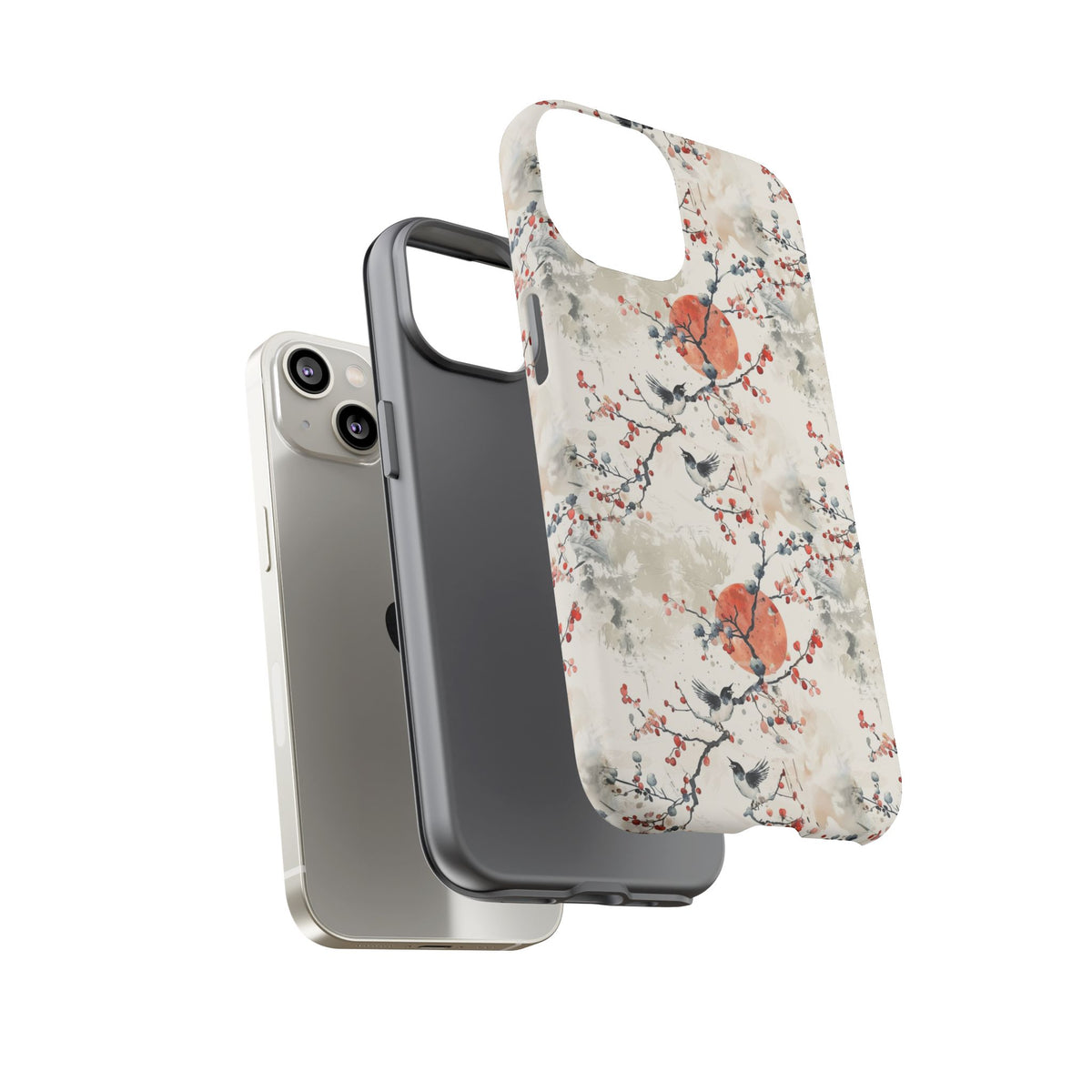 Japanese Pattern Phone Case – Elegant & Timeless Design for Your Phone 136