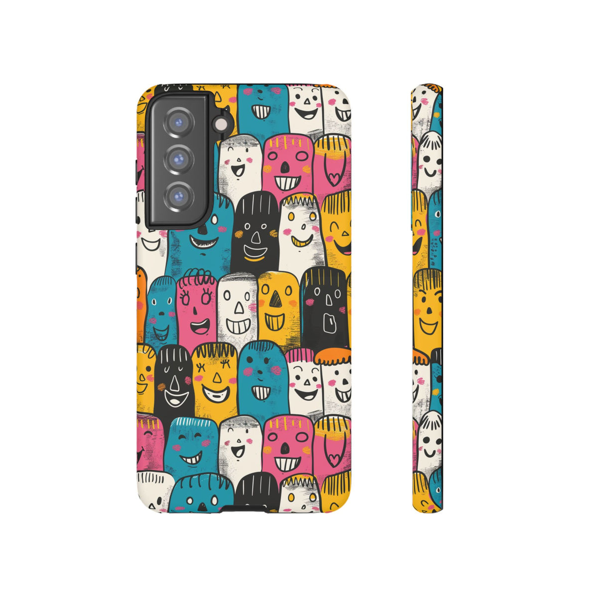 Happy Faces Phone Case – Joyful and Cheerful Design for a Bright Look 5