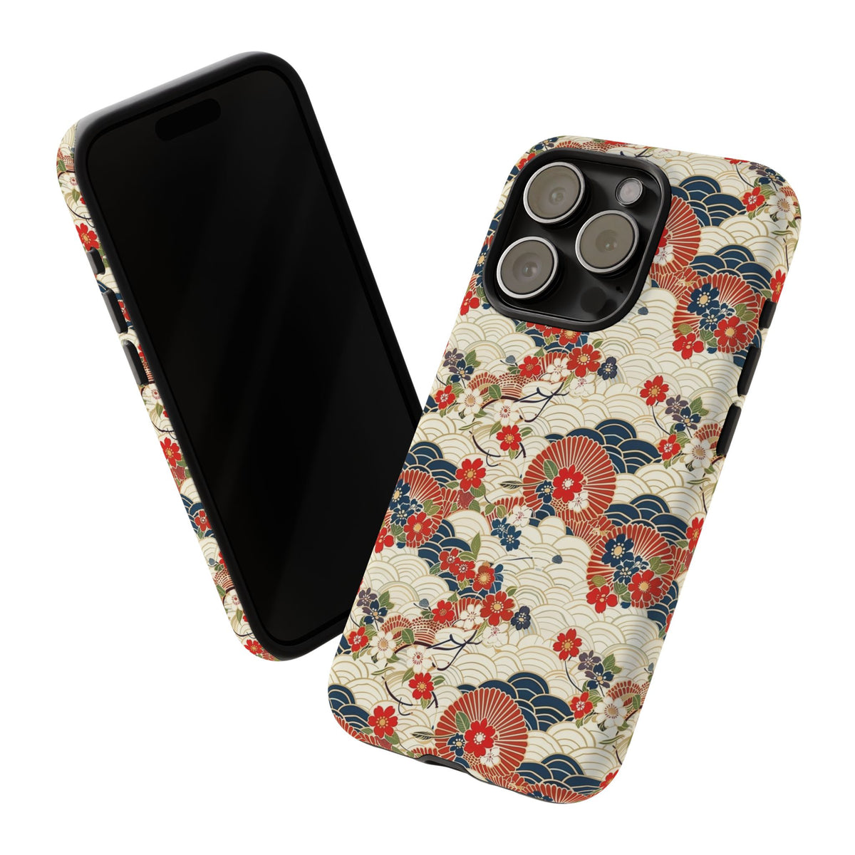 Japanese Pattern Phone Case – Elegant & Timeless Design for Your Phone 124