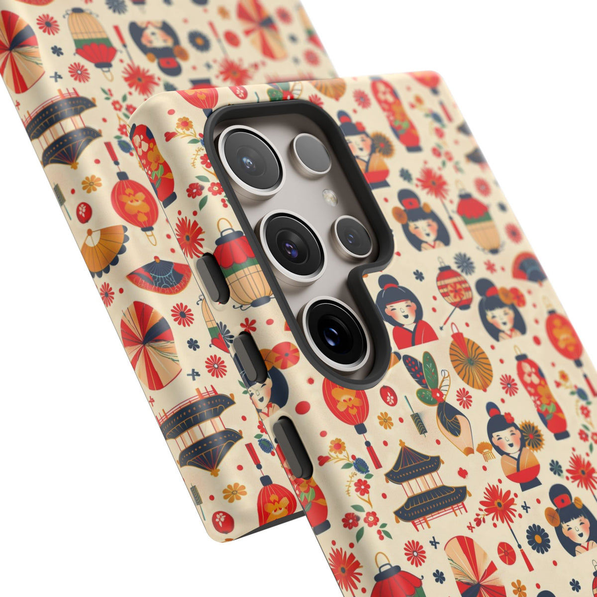 Japanese Pattern Phone Case – Elegant & Timeless Design for Your Phone 090