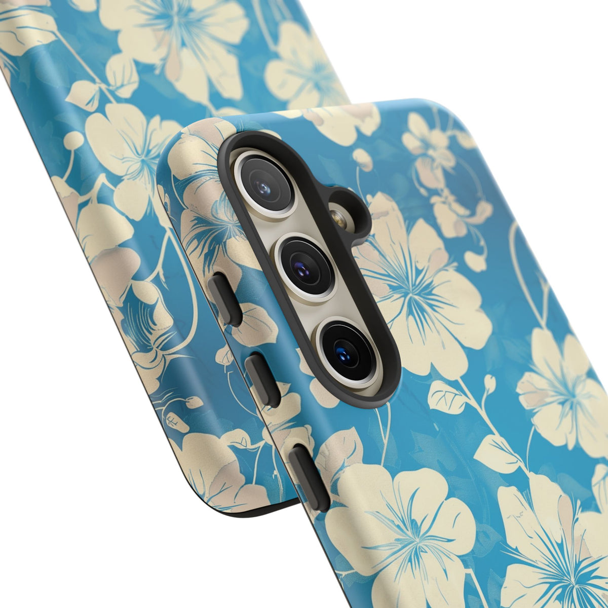 Blue Floral Seamless Pattern Phone Case