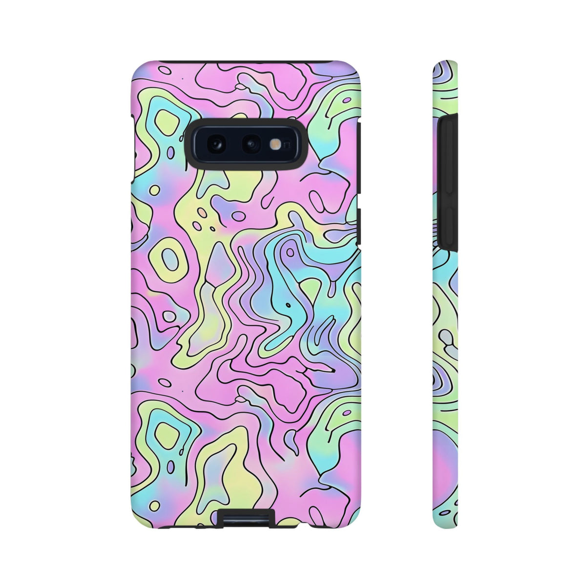 Abstract Pastel Waves and Wavy Lines Phone Case – Elegant and Modern Phone Cover 2