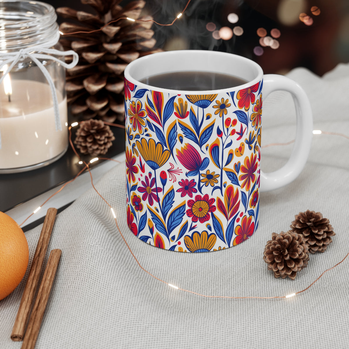 Groove Floral Bohemian Coffee Mug – Perfect for Free Spirits  (21)