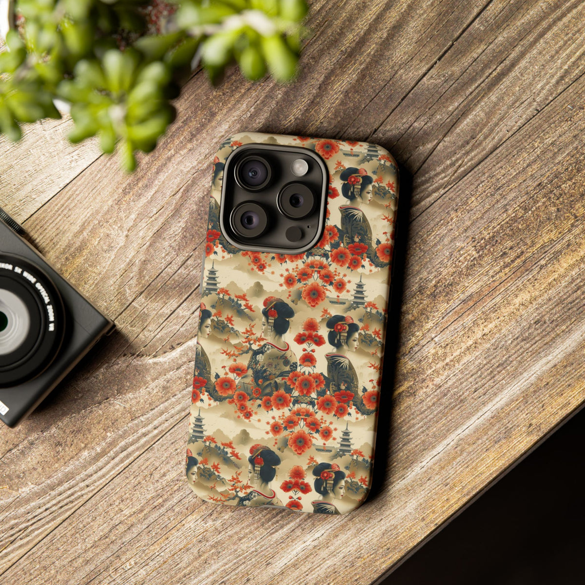 Japanese Pattern Phone Case – Elegant & Timeless Design for Your Phone 066