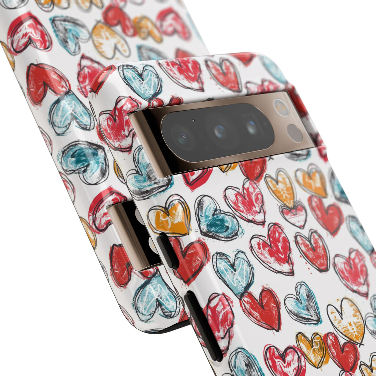 Heart Pattern Phone Case – Stylish & Loving Design for Your Device 235