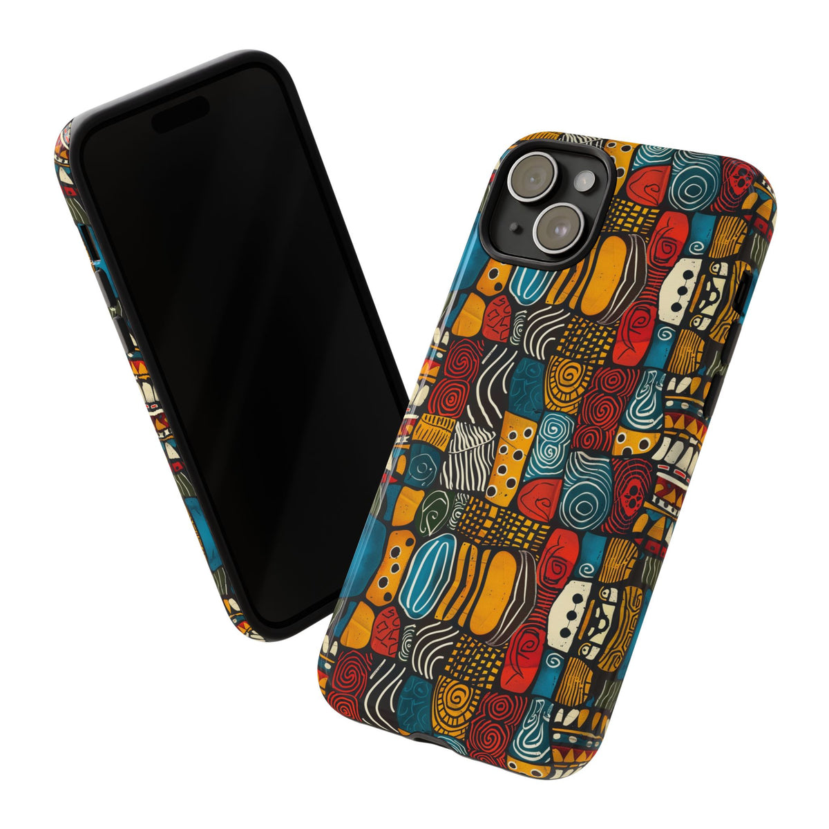 Stylish African Pattern Phone Case – Unique and Vibrant Protection 159