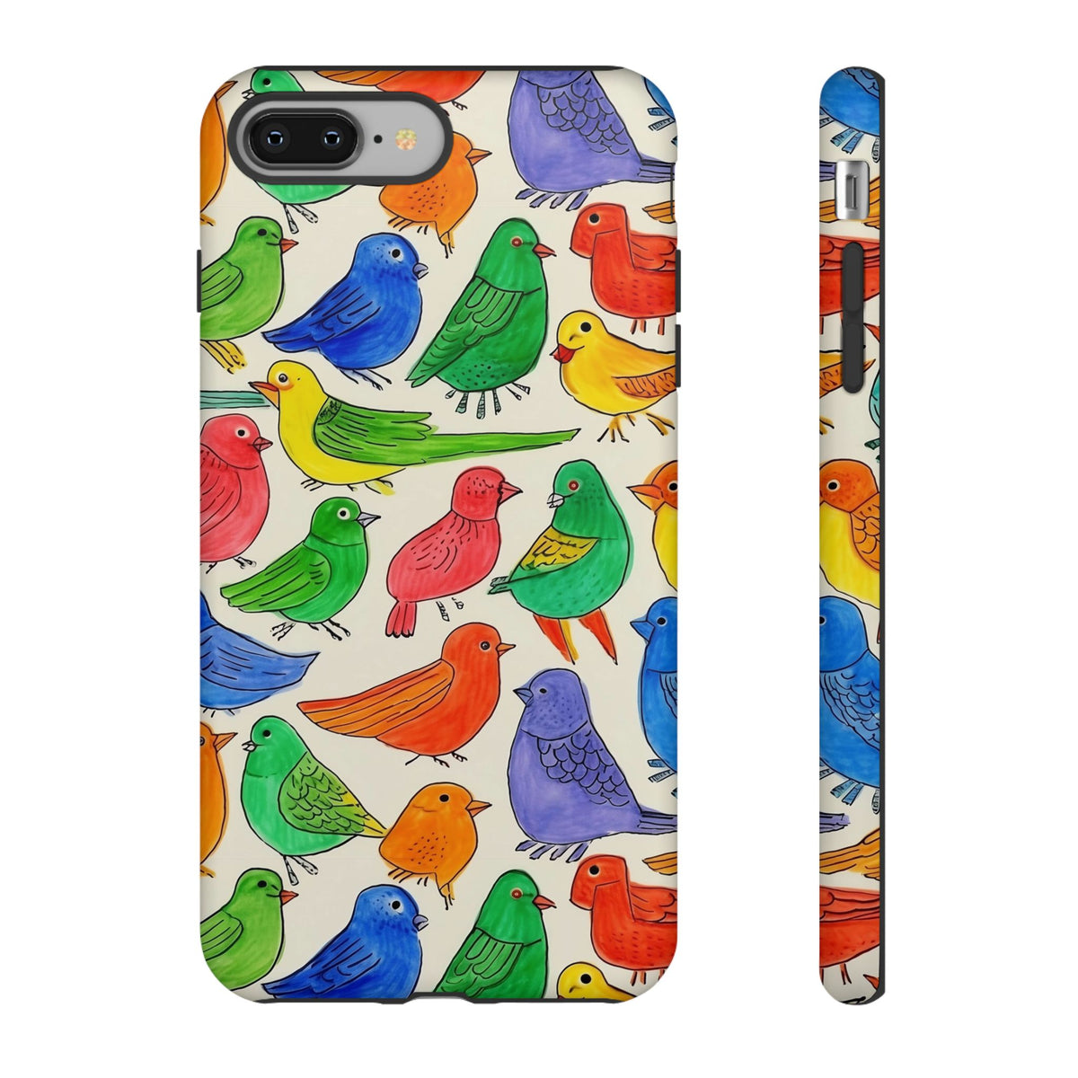 Birds Seamless Pattern Phone Case – Elegant and Timeless Avian Design 2