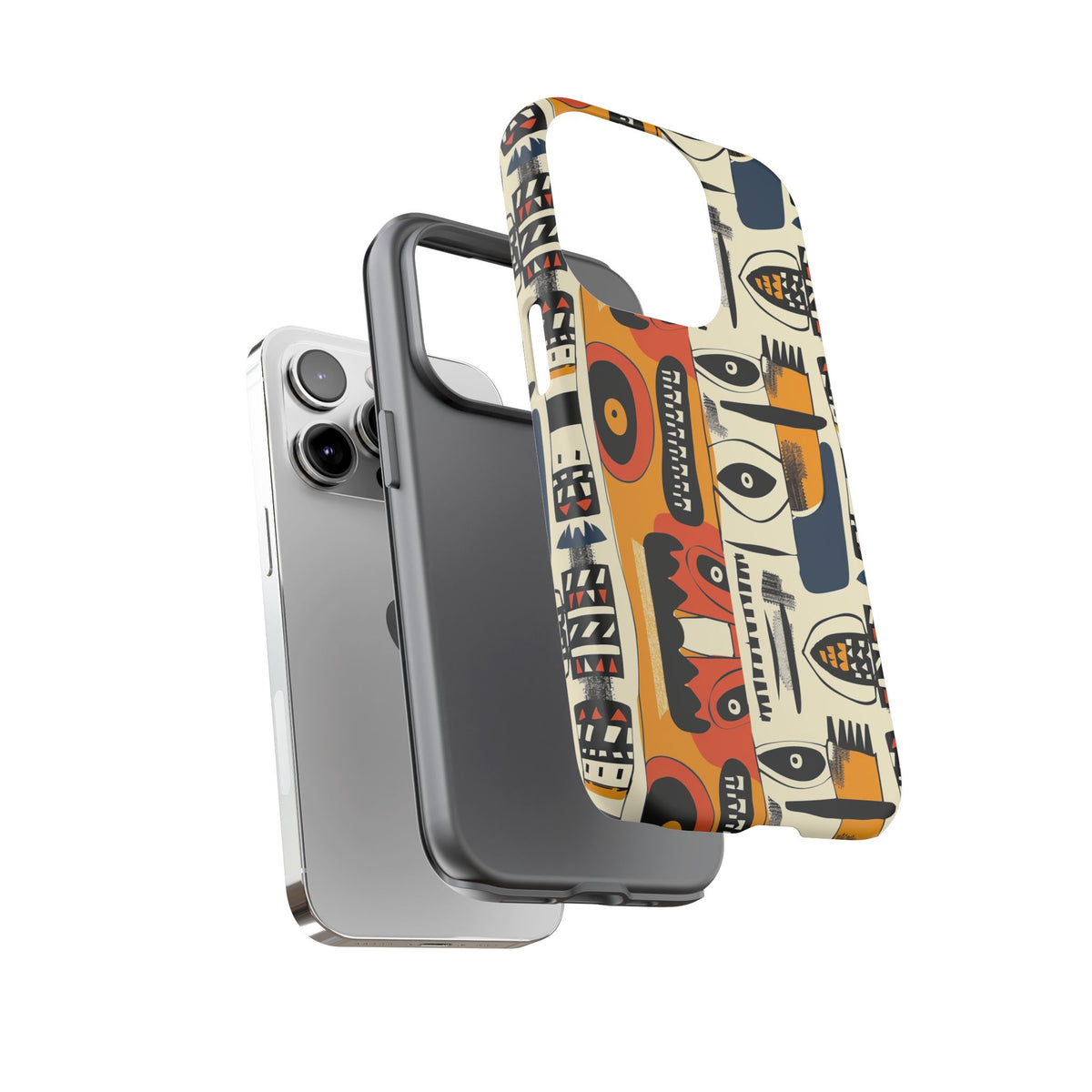 Stylish African Pattern Phone Case – Unique and Vibrant Protection 204