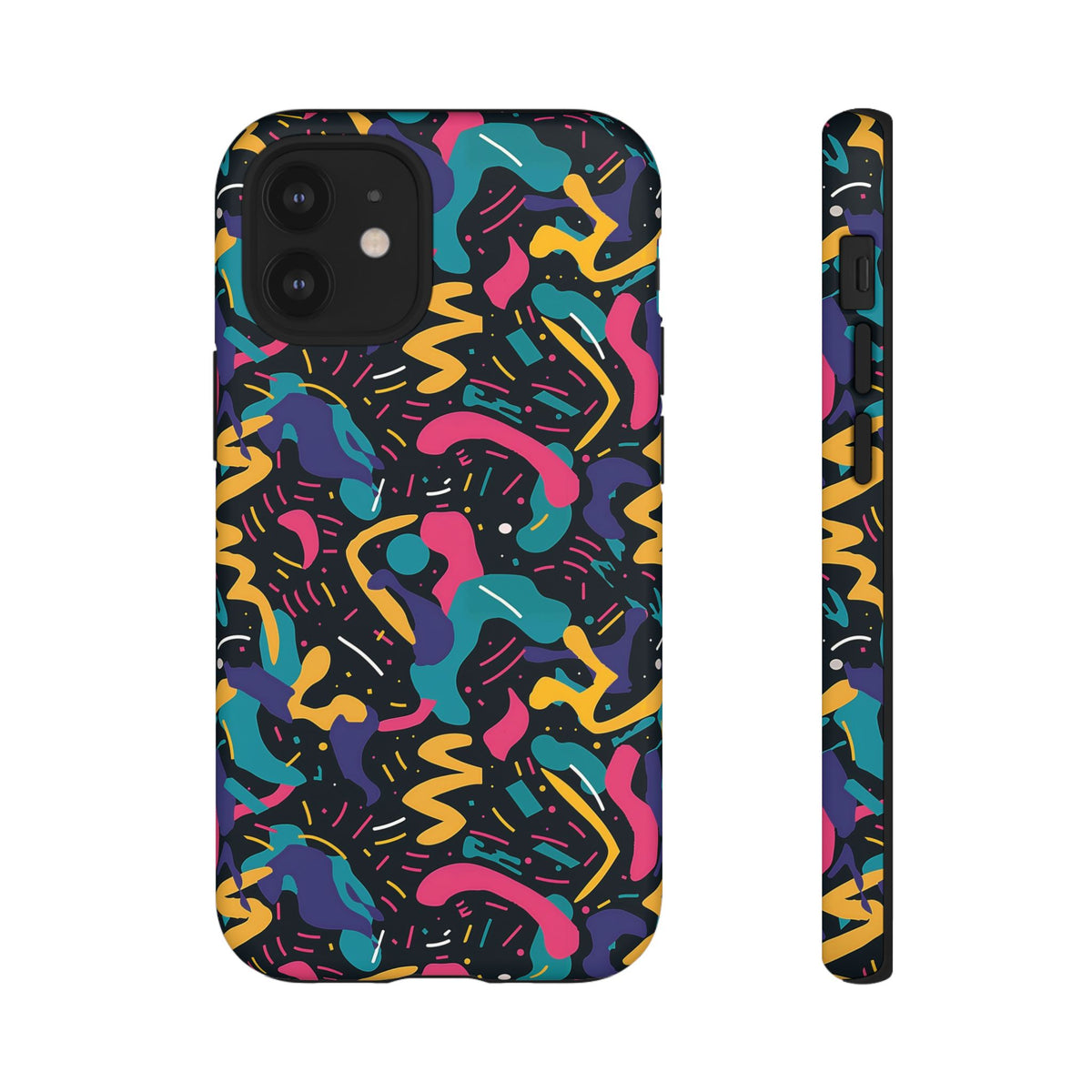 90s Themed Seamless Pattern Phone Case – Embrace Retro Style and Protection 235