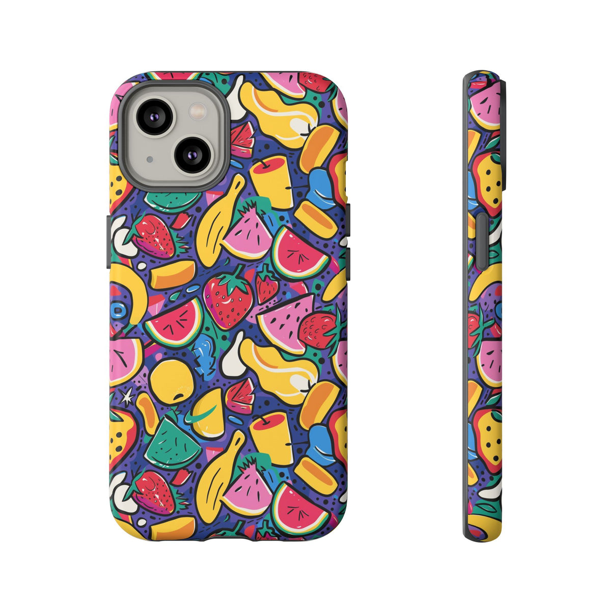 90s Themed Seamless Pattern Phone Case – Embrace Retro Style and Protection 316