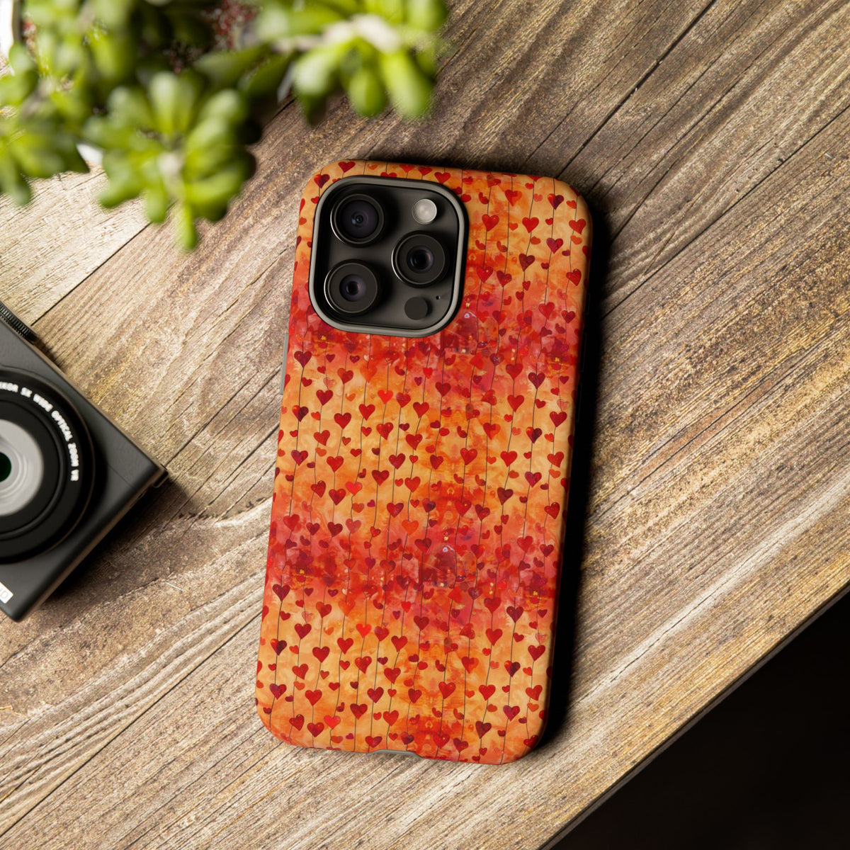 Heart Pattern Phone Case – Stylish & Loving Design for Your Device 827