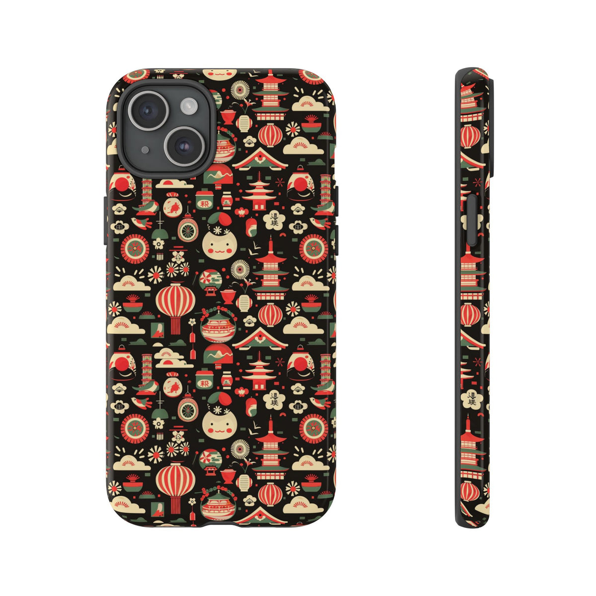 Japanese Pattern Phone Case – Elegant & Timeless Design for Your Phone 032