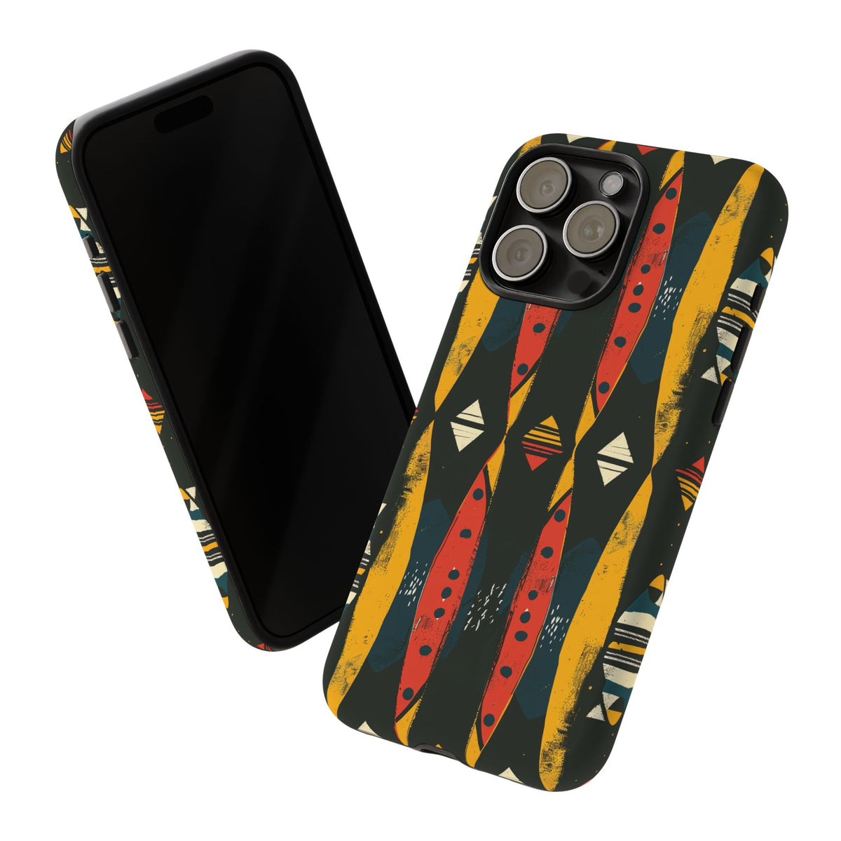 Stylish African Pattern Phone Case – Unique and Vibrant Protection 156