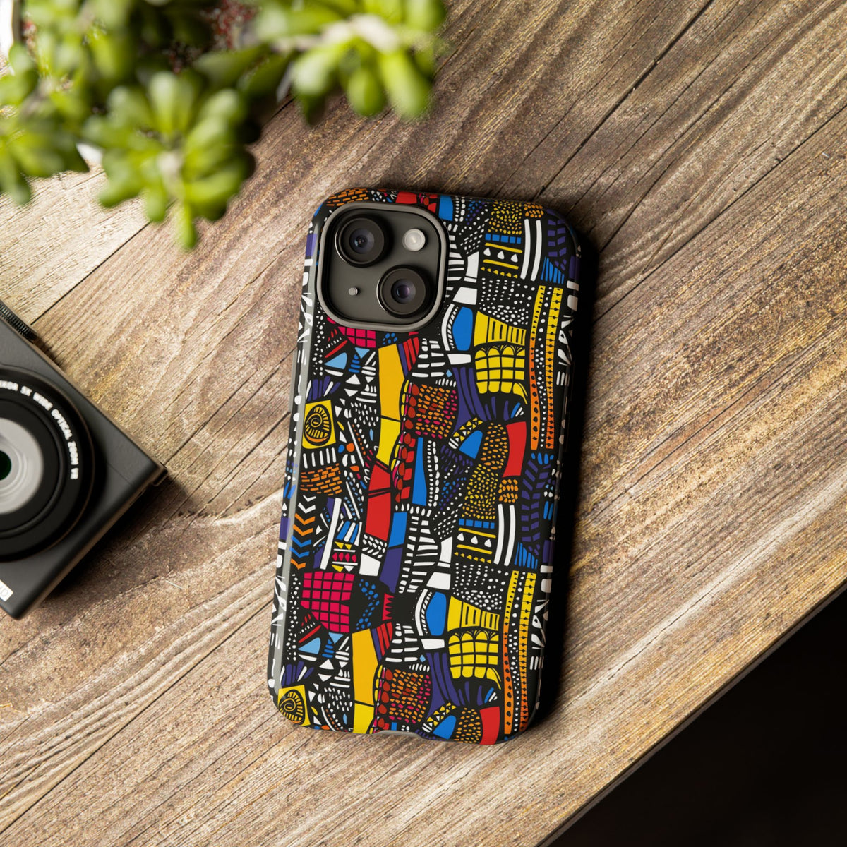 Stylish African Pattern Phone Case – Unique and Vibrant Protection 201