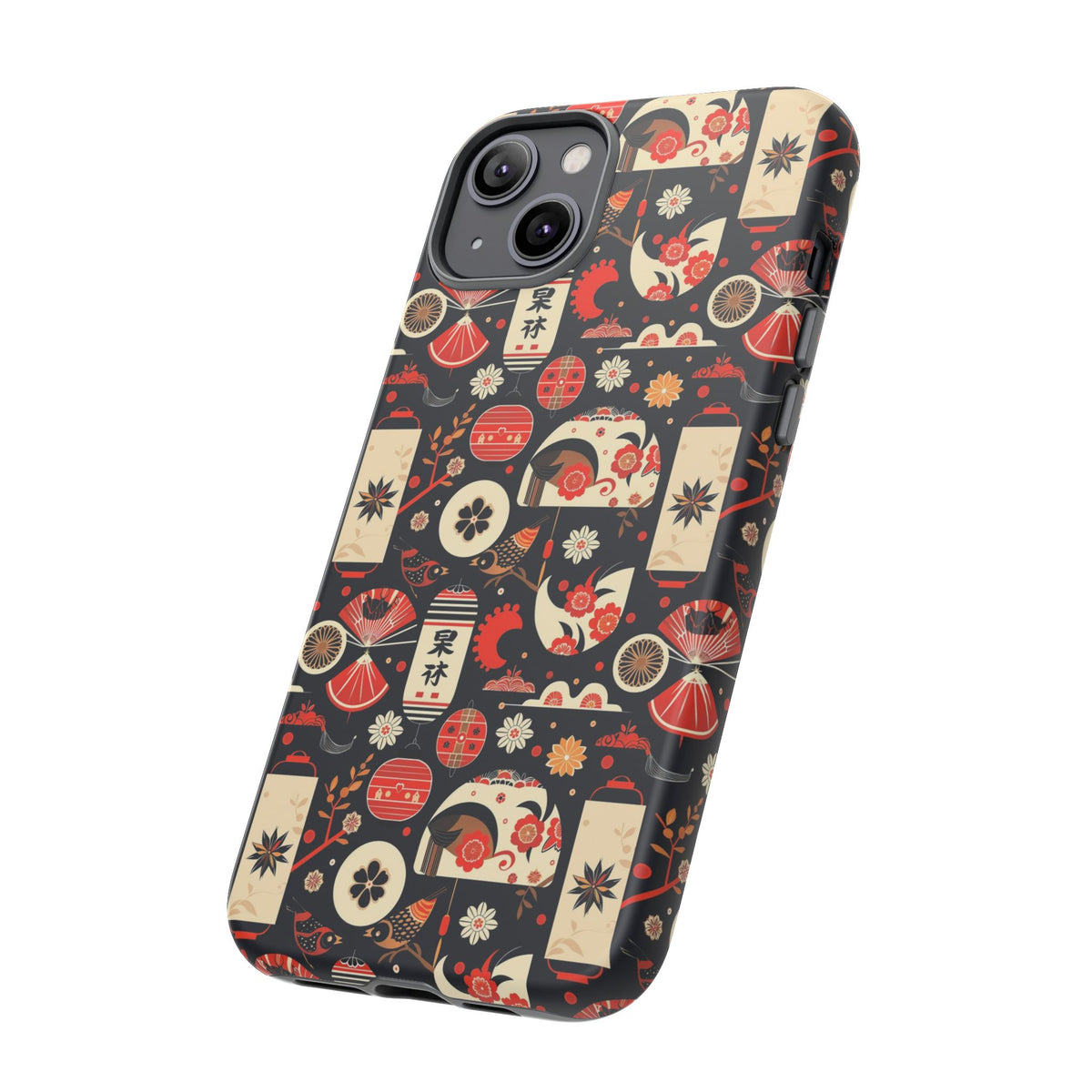 Japanese Pattern Phone Case – Elegant & Timeless Design for Your Phone 069