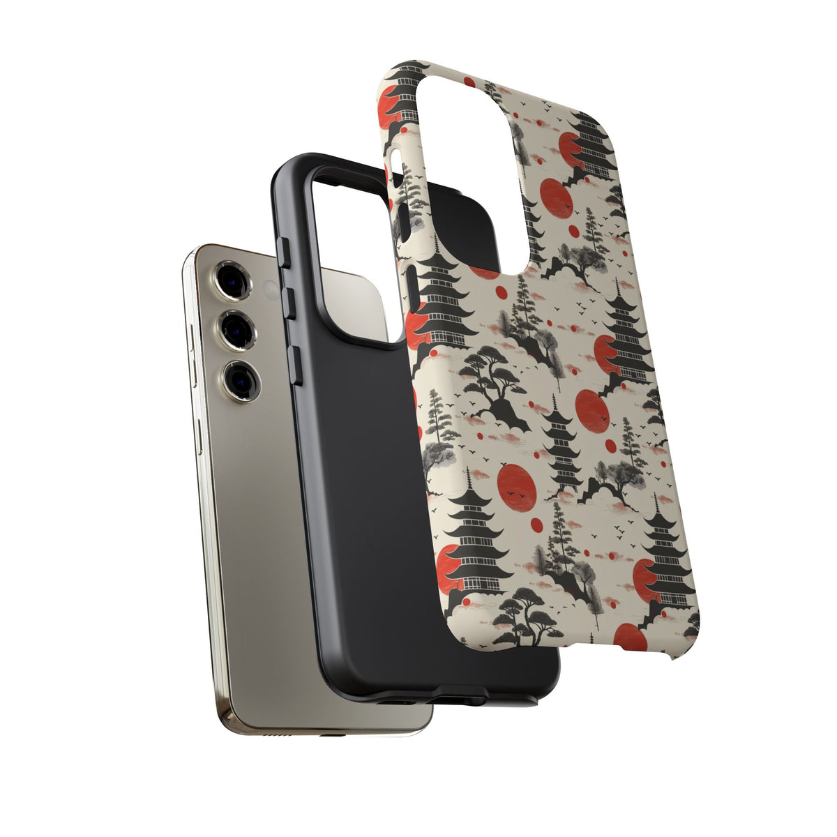 Japanese Pattern Phone Case – Elegant & Timeless Design for Your Phone 152