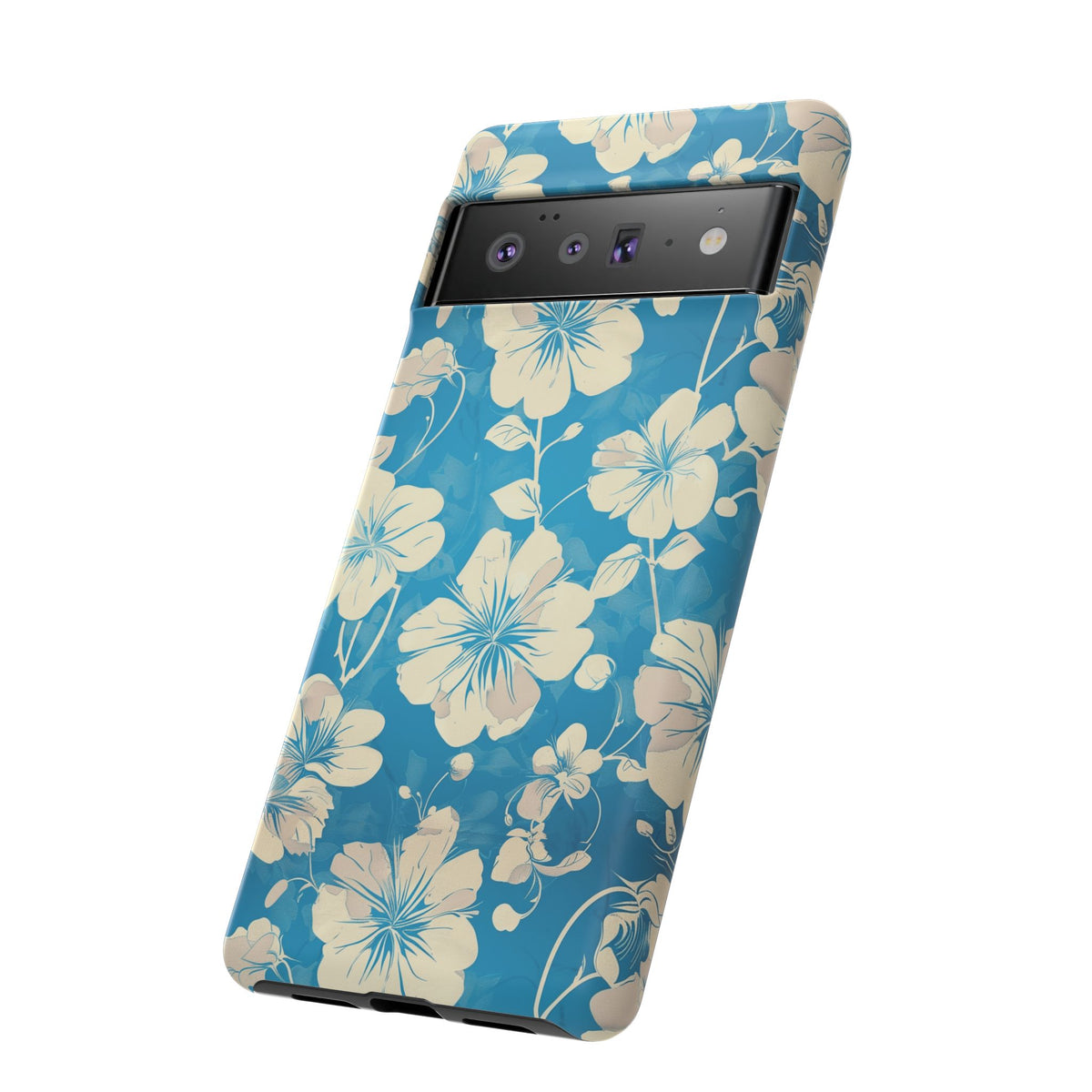 Blue Floral Seamless Pattern Phone Case