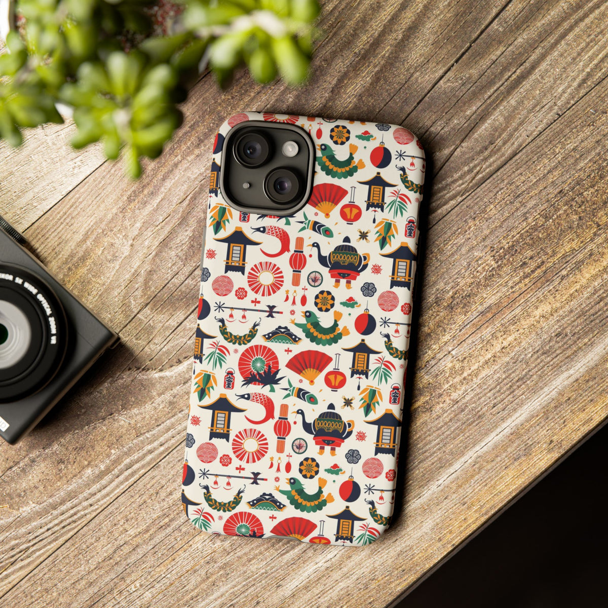 Japanese Pattern Phone Case – Elegant & Timeless Design for Your Phone 461