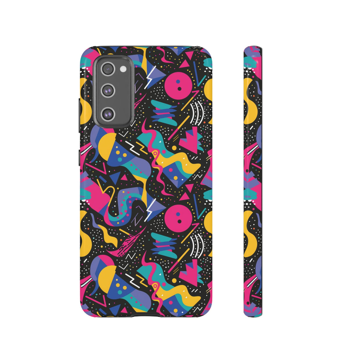 90s Themed Seamless Pattern Phone Case – Embrace Retro Style and Protection 302