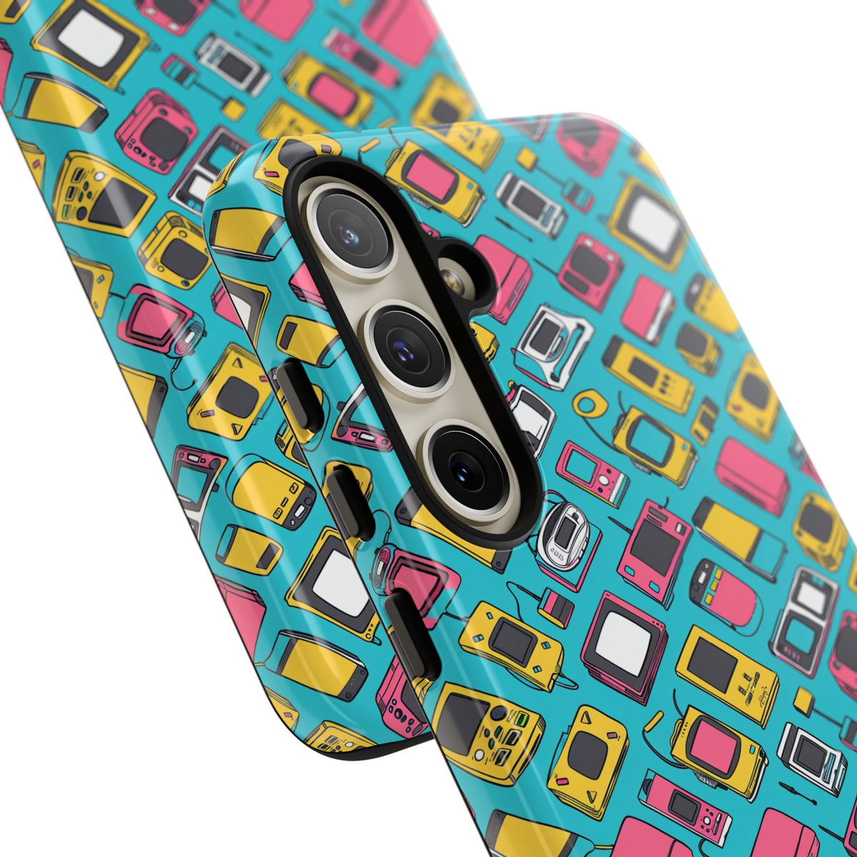 90s Themed Seamless Pattern Phone Case – Embrace Retro Style and Protection 237