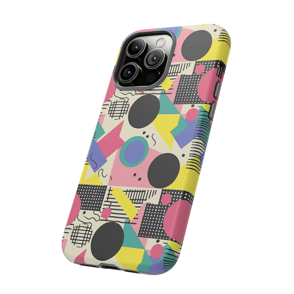 90s Themed Seamless Pattern Phone Case – Embrace Retro Style and Protection 228