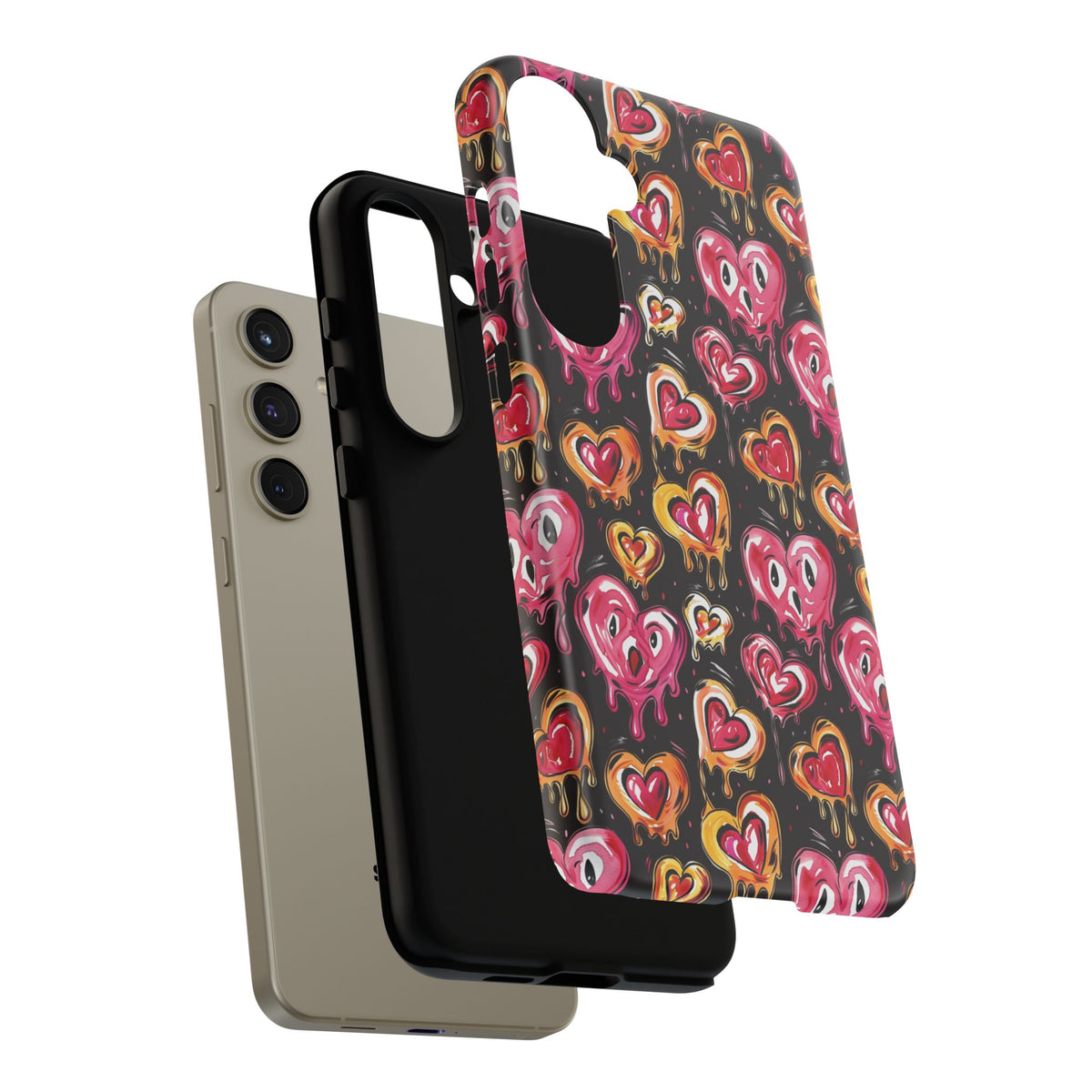 Heart Pattern Phone Case – Stylish & Loving Design for Your Device 361