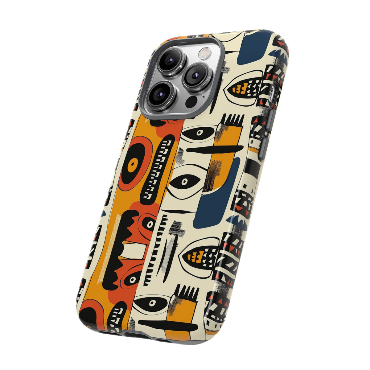 Stylish African Pattern Phone Case – Unique and Vibrant Protection 204