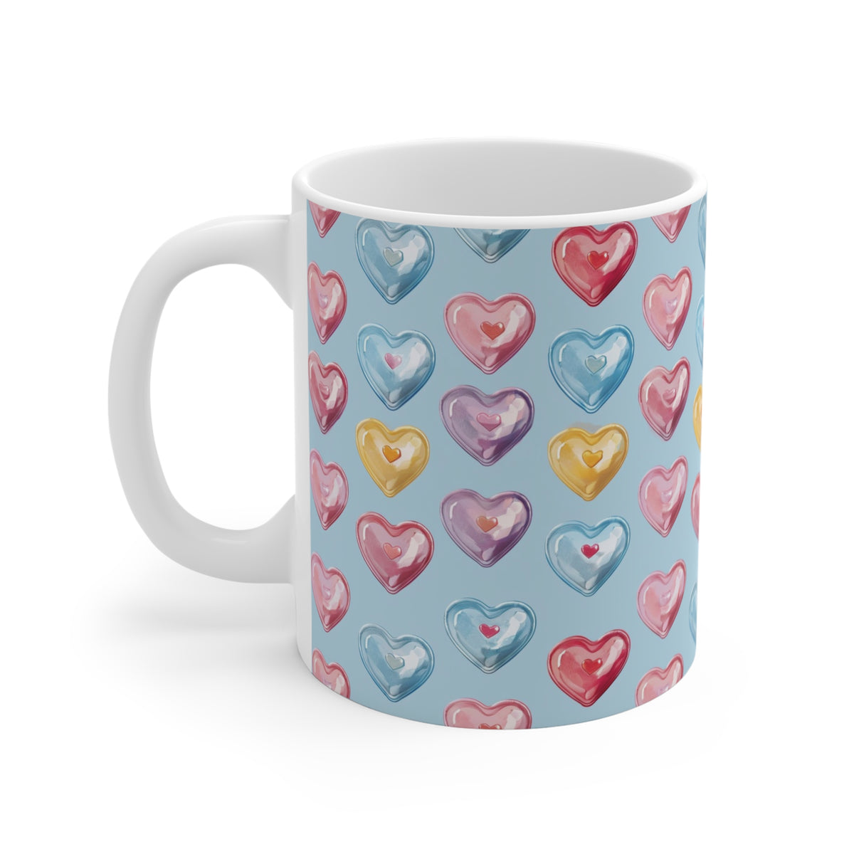 Colorful All-Over Candy Theme Coffee Mug Fun Ceramic Drinkware 365