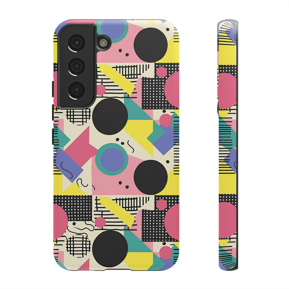 90s Themed Seamless Pattern Phone Case – Embrace Retro Style and Protection 228