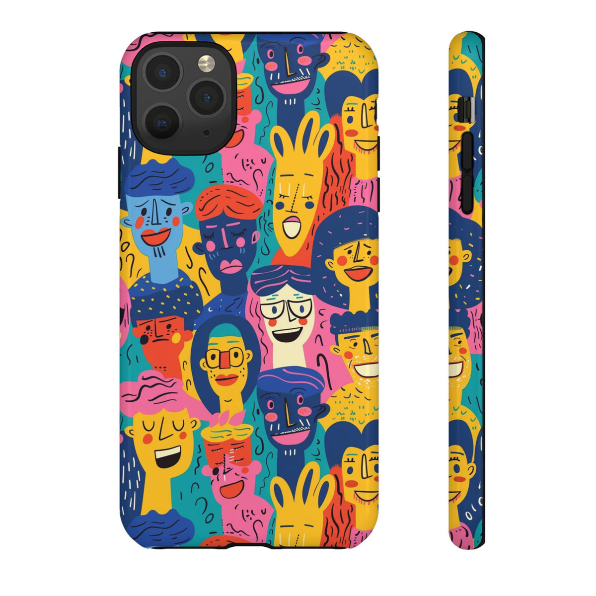 Happy Faces Phone Case – Joyful and Cheerful Design for a Bright Look 6