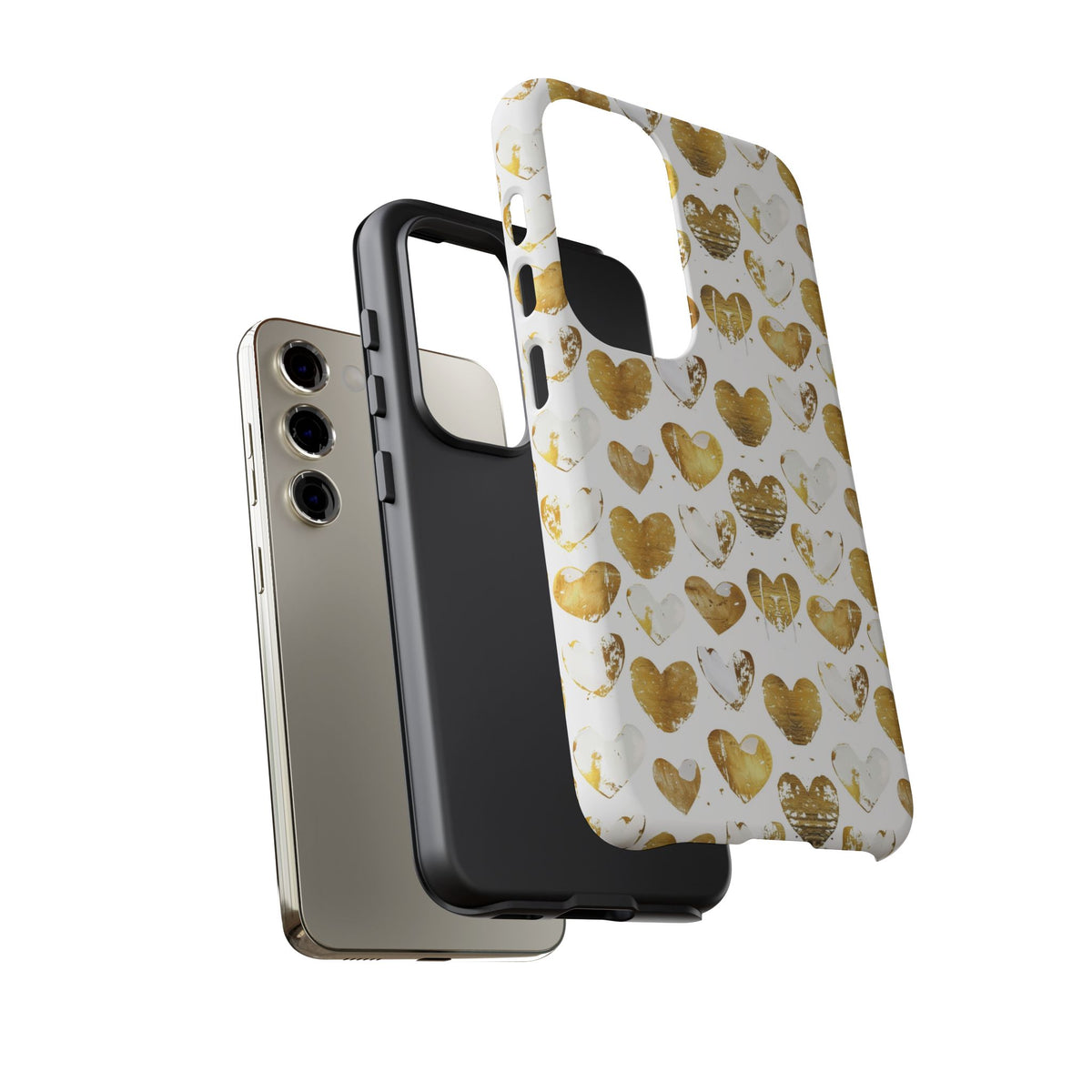 Heart Pattern Phone Case – Stylish & Loving Design for Your Device 369