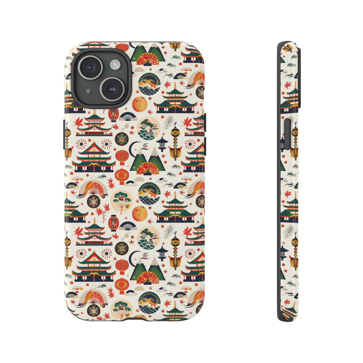 Japanese Pattern Phone Case – Elegant & Timeless Design for Your Phone 068