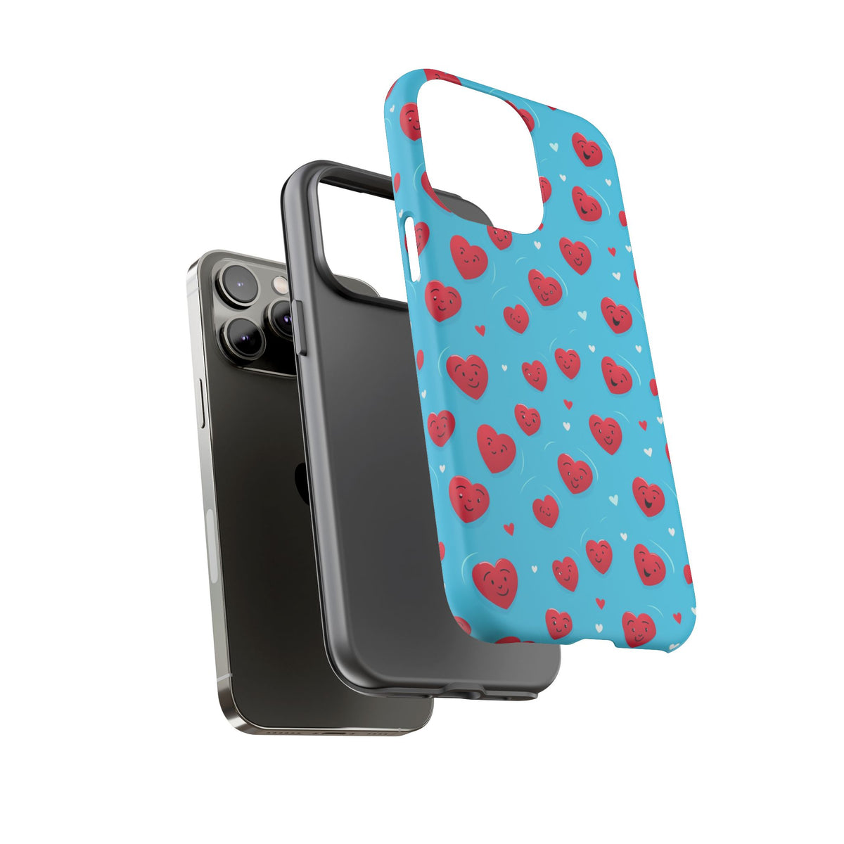 Heart Pattern Phone Case – Stylish & Loving Design for Your Device 811