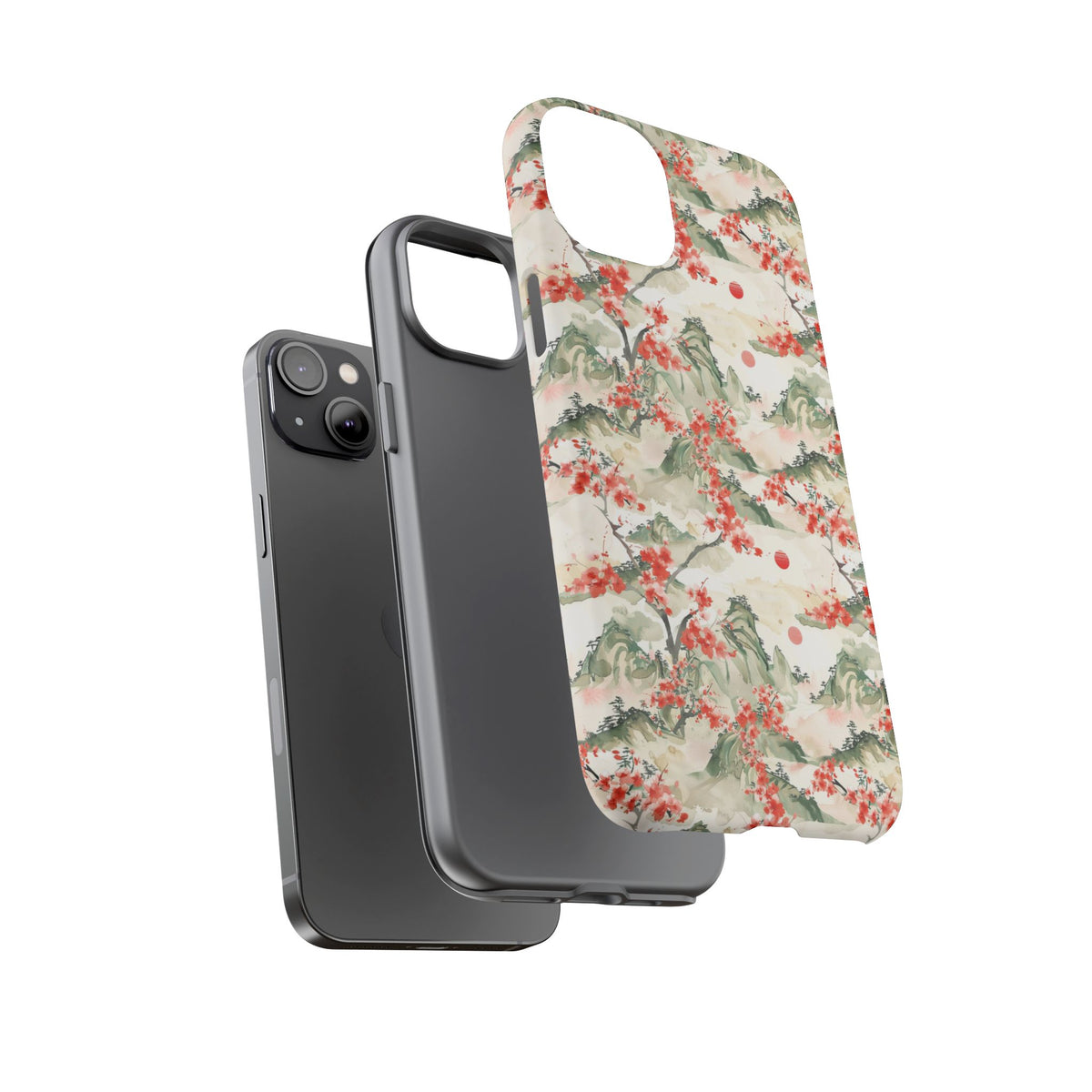 Japanese Pattern Phone Case – Elegant & Timeless Design for Your Phone 089