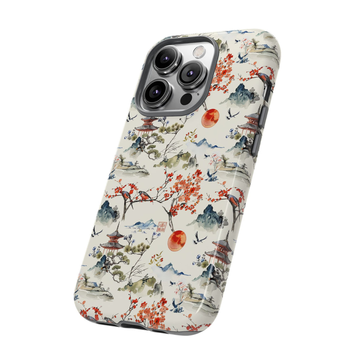 Japanese Pattern Phone Case – Elegant & Timeless Design for Your Phone 120