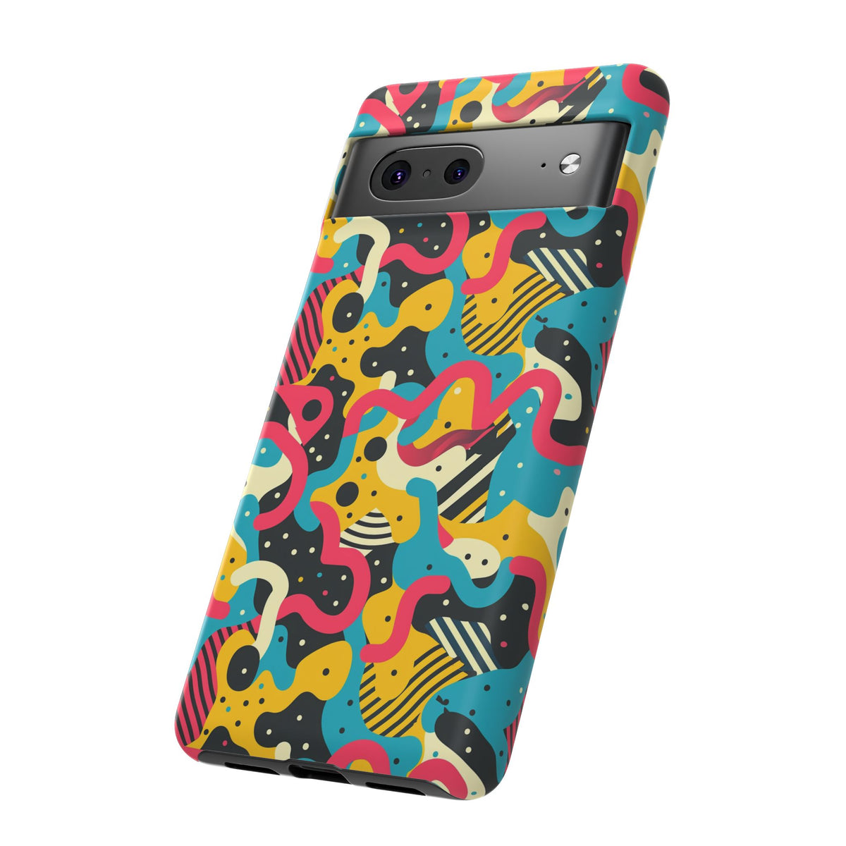 90s Themed Seamless Pattern Phone Case – Embrace Retro Style and Protection 238