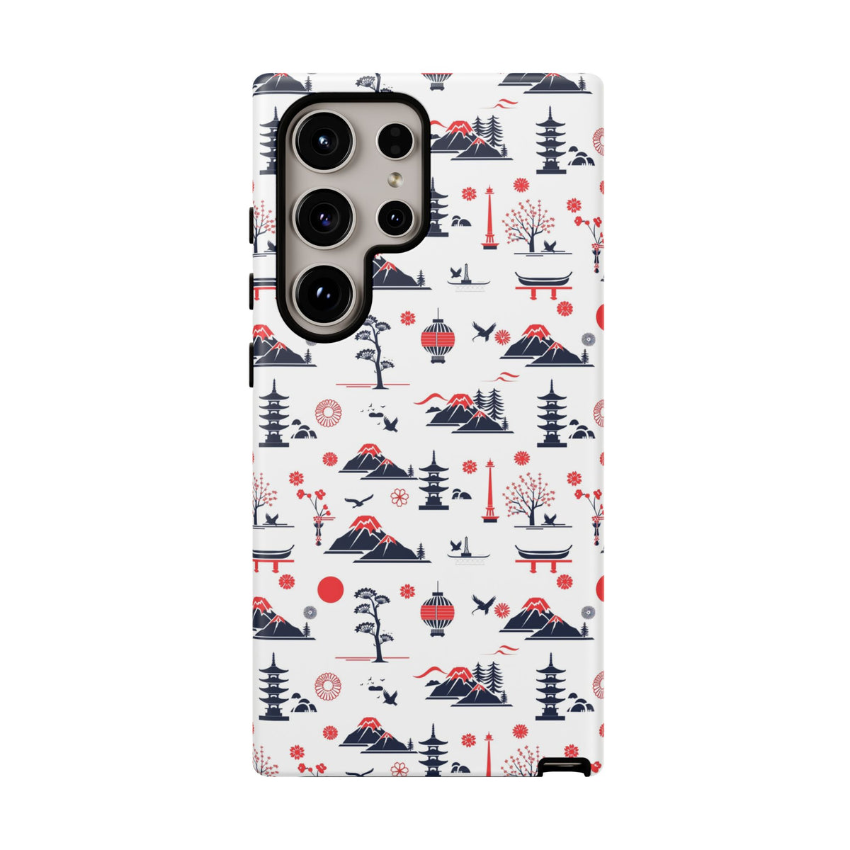 Japanese Pattern Phone Case – Elegant & Timeless Design for Your Phone 079