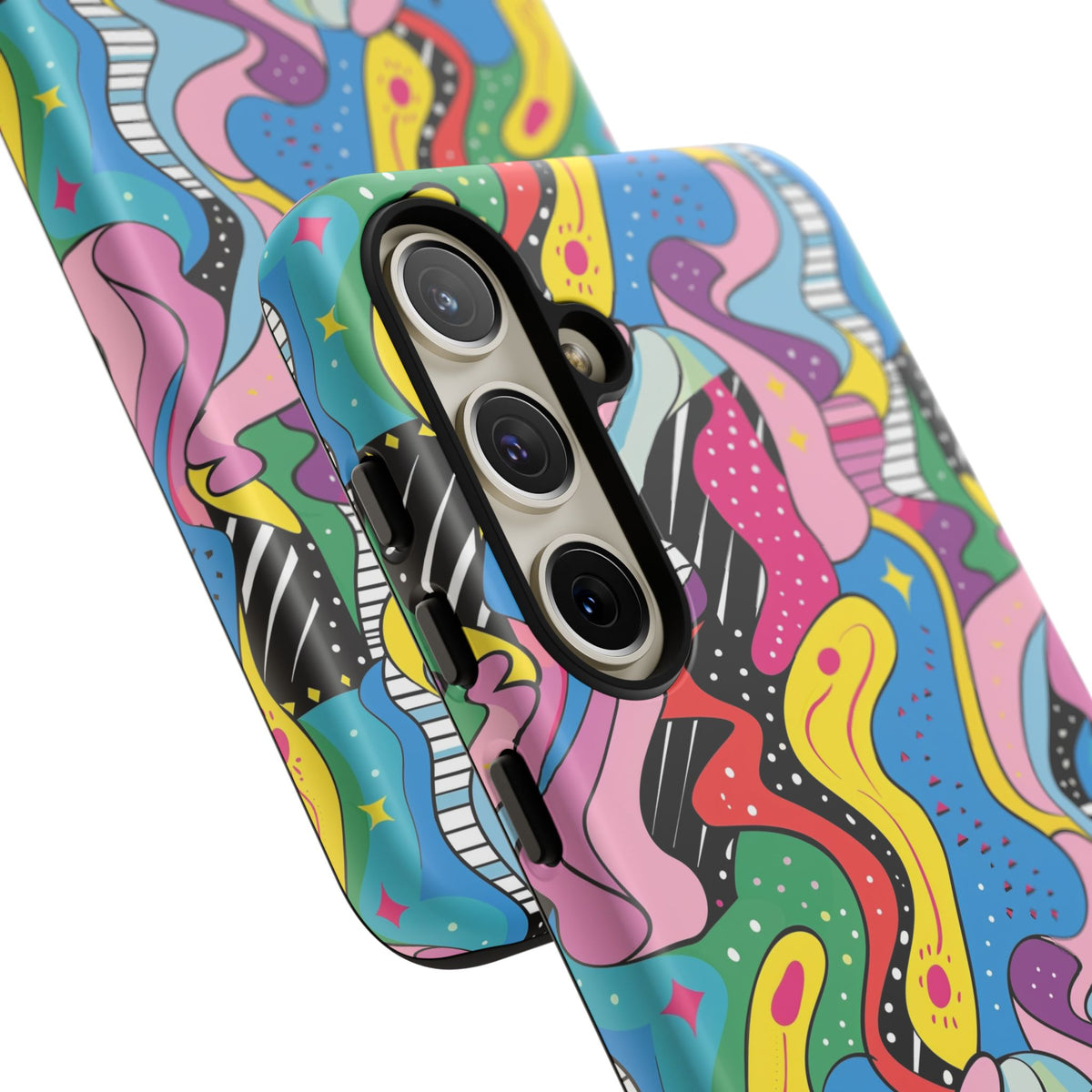 90s Themed Seamless Pattern Phone Case – Embrace Retro Style and Protection 275