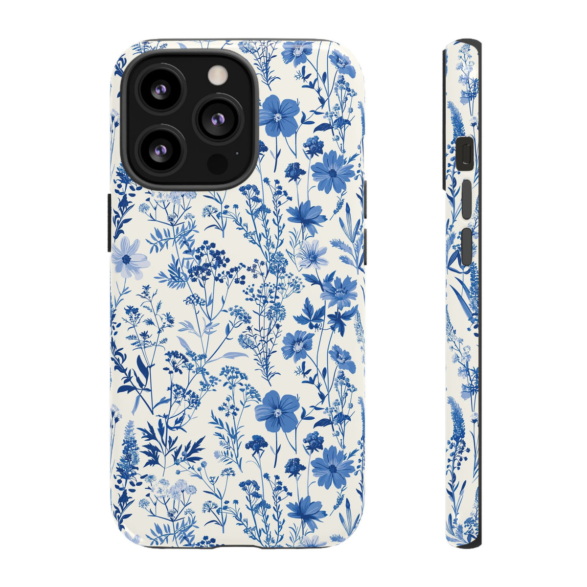 Blue French Toile Phone Case – Timeless Elegance and Classic Style