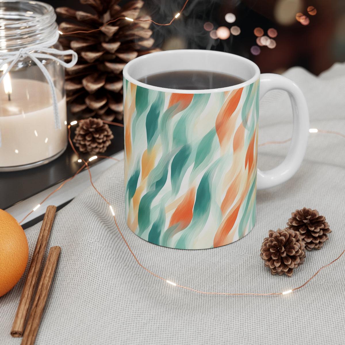 Various Watercolor Design All Over Coffee Mug – Unique Artistic Ceramic Coffee Cup 211