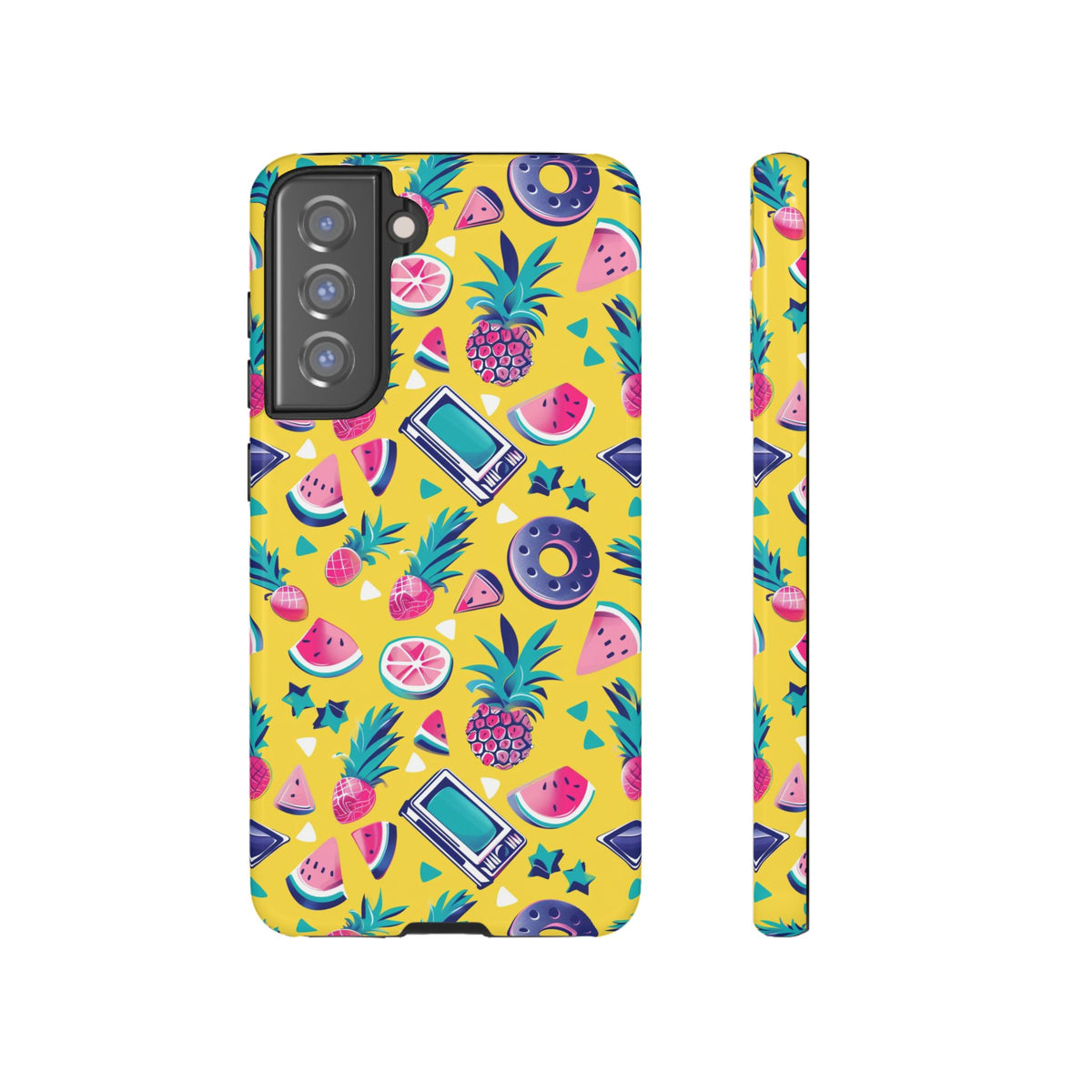 90s Themed Seamless Pattern Phone Case – Embrace Retro Style and Protection 255