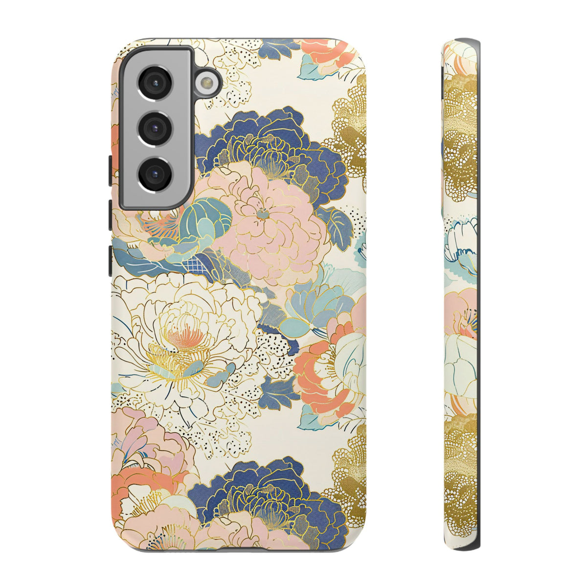 Japanese Blossom Asian Floral Design Phone Case – Elegant Floral Phone Cover 4