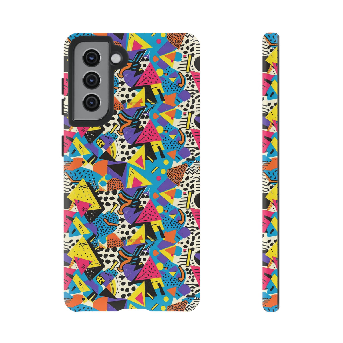 90s Themed Seamless Pattern Phone Case – Embrace Retro Style and Protection 231