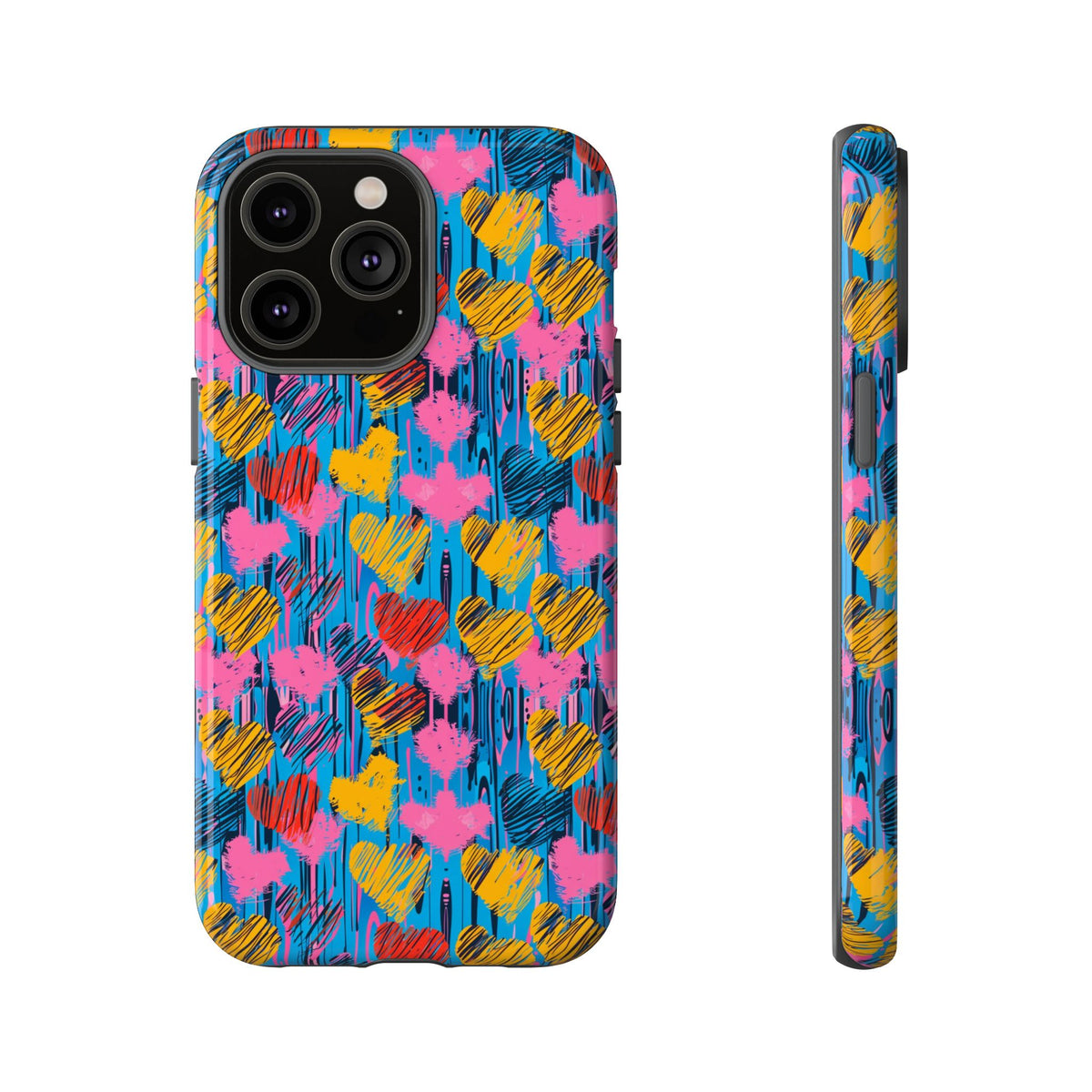 Heart Pattern Phone Case – Stylish & Loving Design for Your Device 262