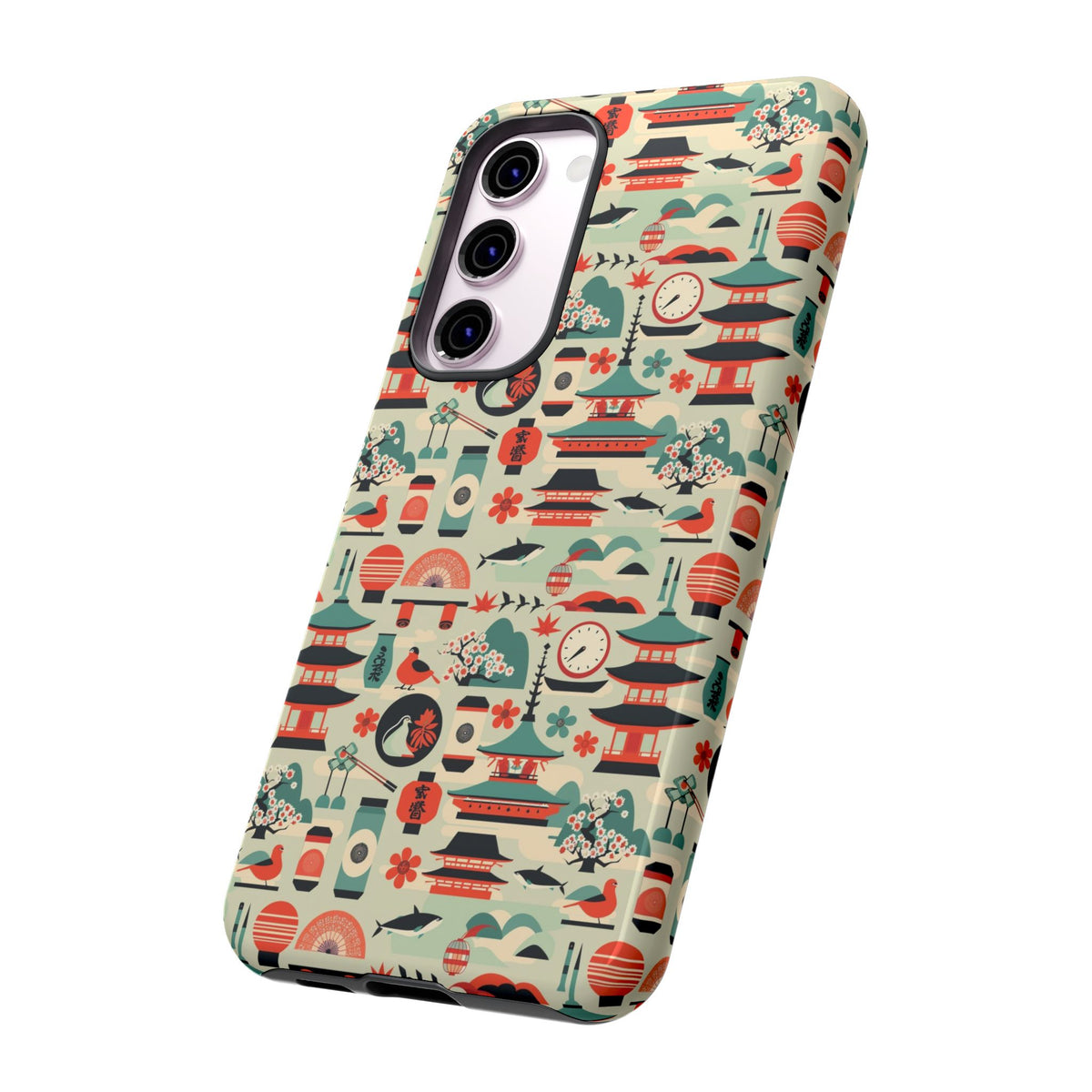 Japanese Pattern Phone Case – Elegant & Timeless Design for Your Phone 105