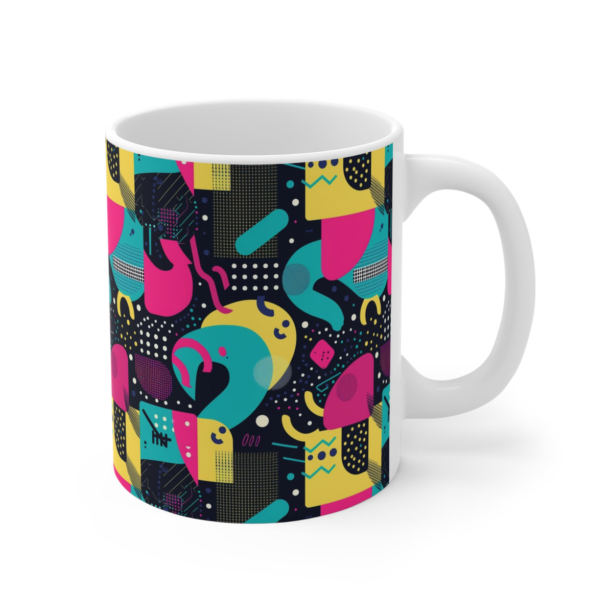 90s Retro Coffee Mug - Full Wrap Design 517