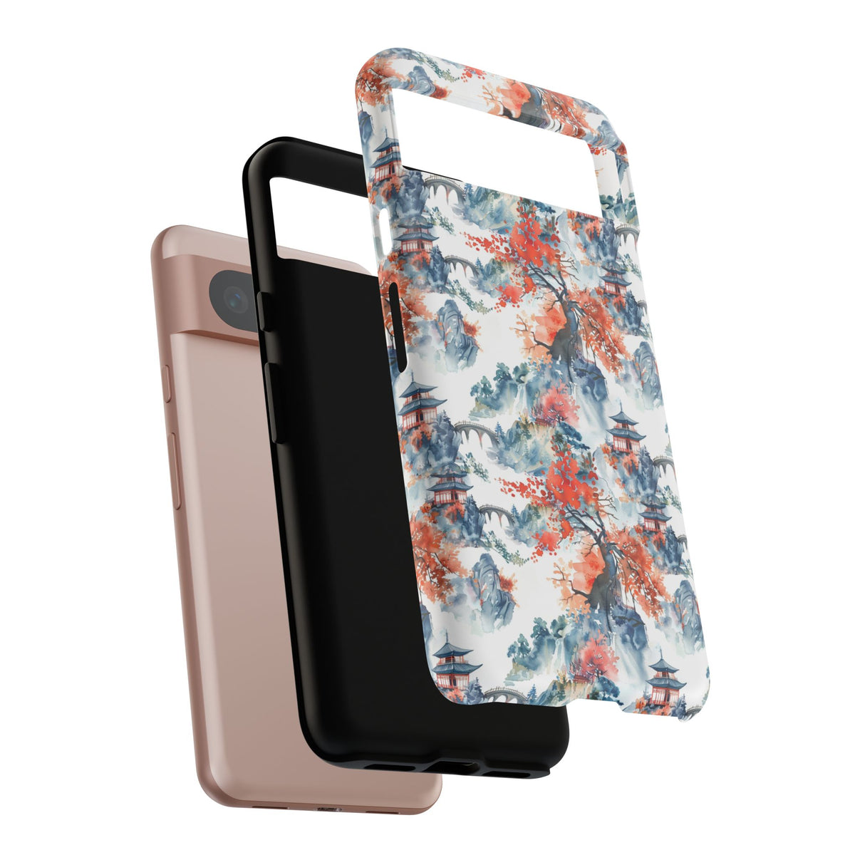 Japanese Pattern Phone Case – Elegant & Timeless Design for Your Phone 043