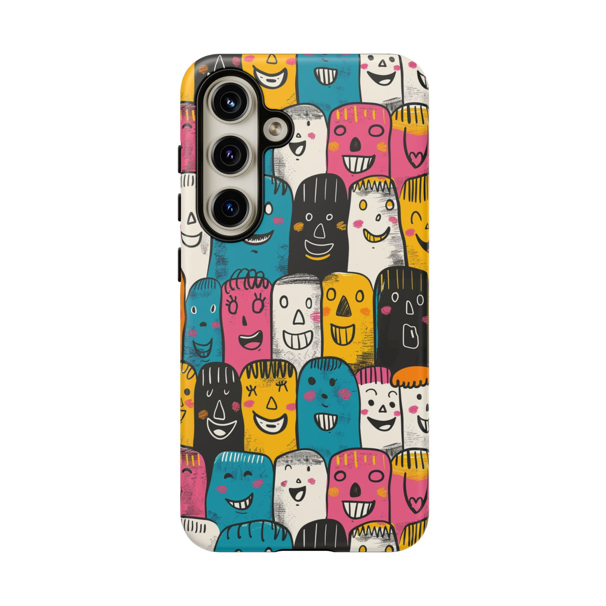 Happy Faces Phone Case – Joyful and Cheerful Design for a Bright Look 5